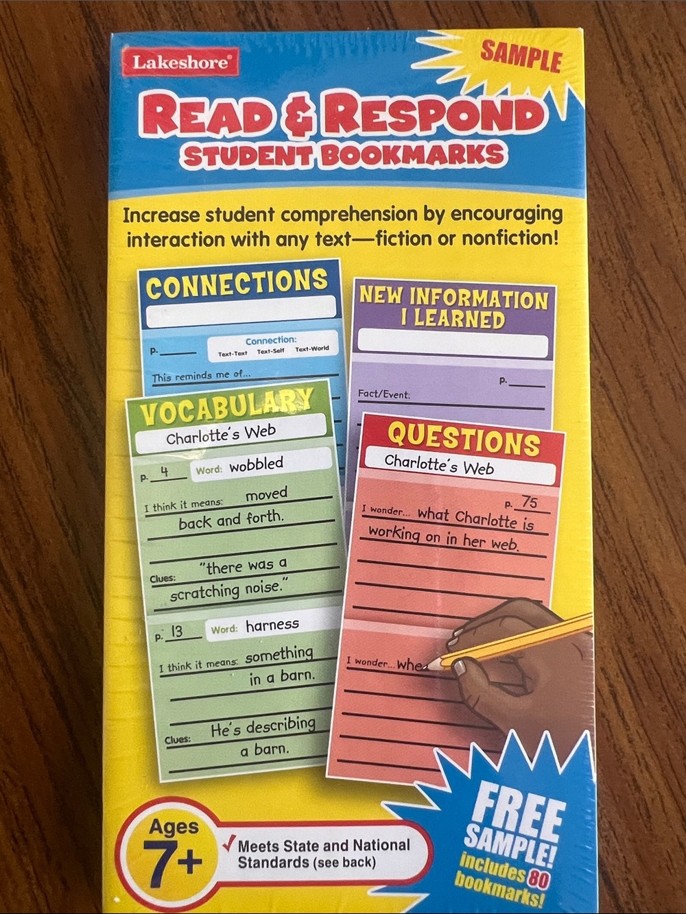 Lakeshore Read & Respond student bookmarks  NWT